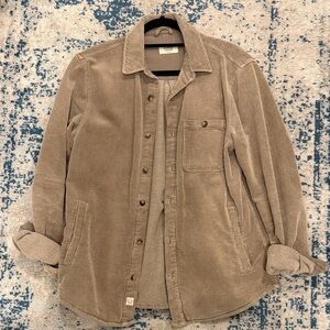 Marine Layer Men's Brown Corduroy Shirt